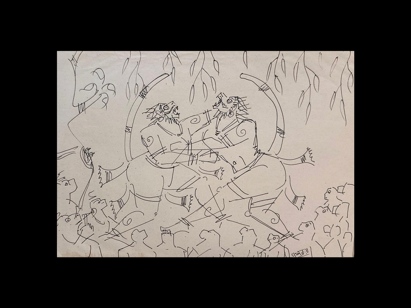 Vali Sugreeva Sketch