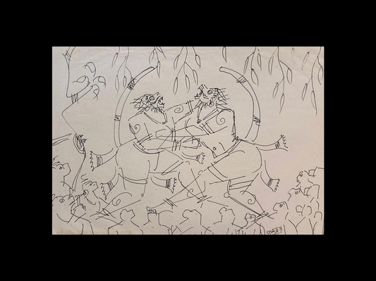 Vali Sugreeva Sketch